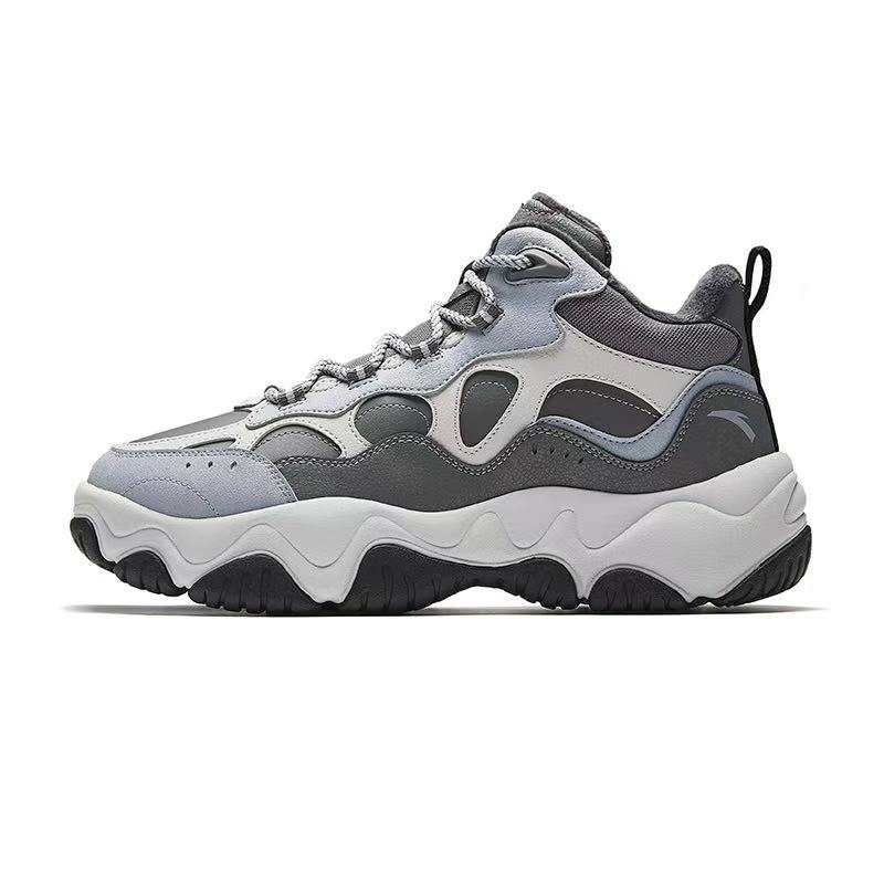 Anta Firefly Fleece Lined, Comfortable And Trendy Versatile Abrasion Resistant Thermal Low top Chunky Sneakers Men's