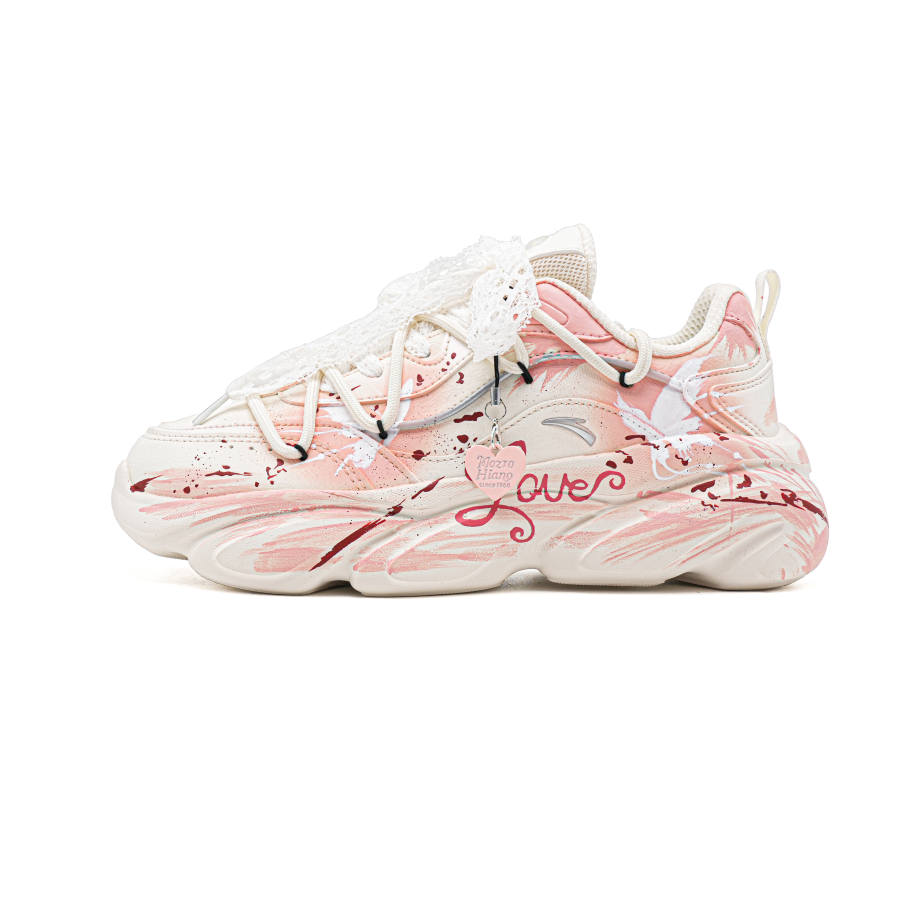 Anta Meow Shoes Synthetic Leather Abrasion Resistant Breathable Height Increasing