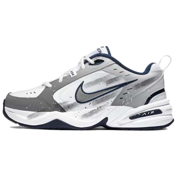 Nike Nike Air Monarch 4 Wind Trace Lead Blue Cushioning Abrasion Resistant Lightweight Low top Chunky Sneakers Unisex Gray