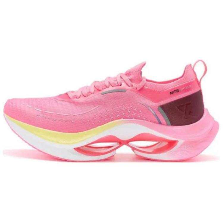 XTEP Cushioning Spin PRO Cushioning, Wear Resistant Low top Running Shoes Women's Peach Pink/Black
