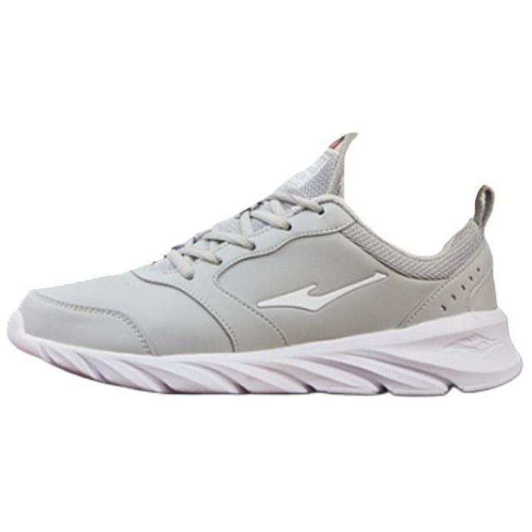 Erke Cushioning Slip Resistant Abrasion Resistant Waterproof And Breathable Rebound Low top Running Shoes Men's Gray