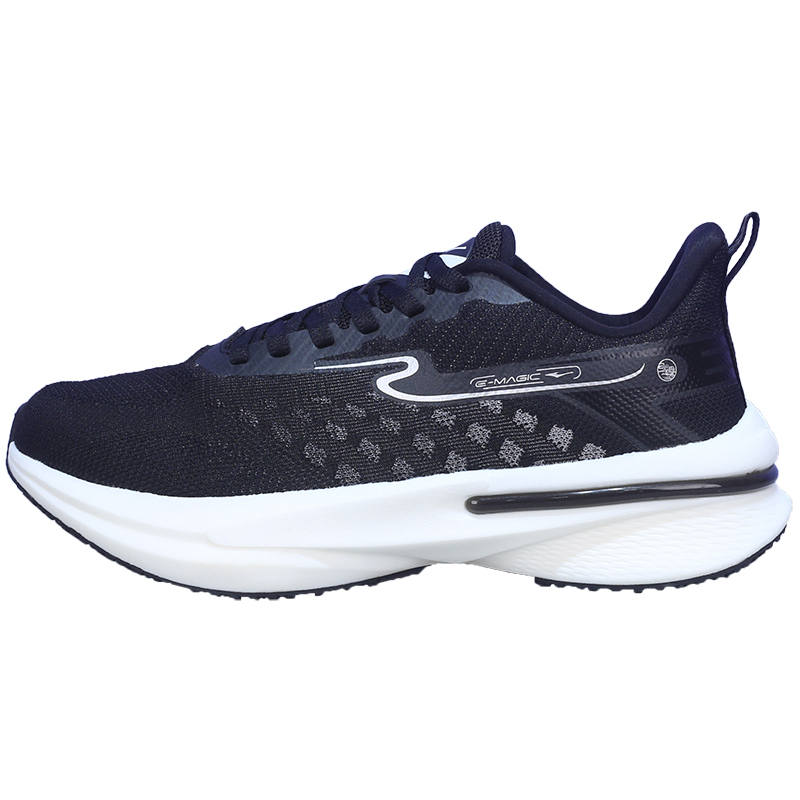 Erke Cushioning Abrasion Resistant Breathable Low top Jiang Rebound Technology Casual Running Shoes Men's Black