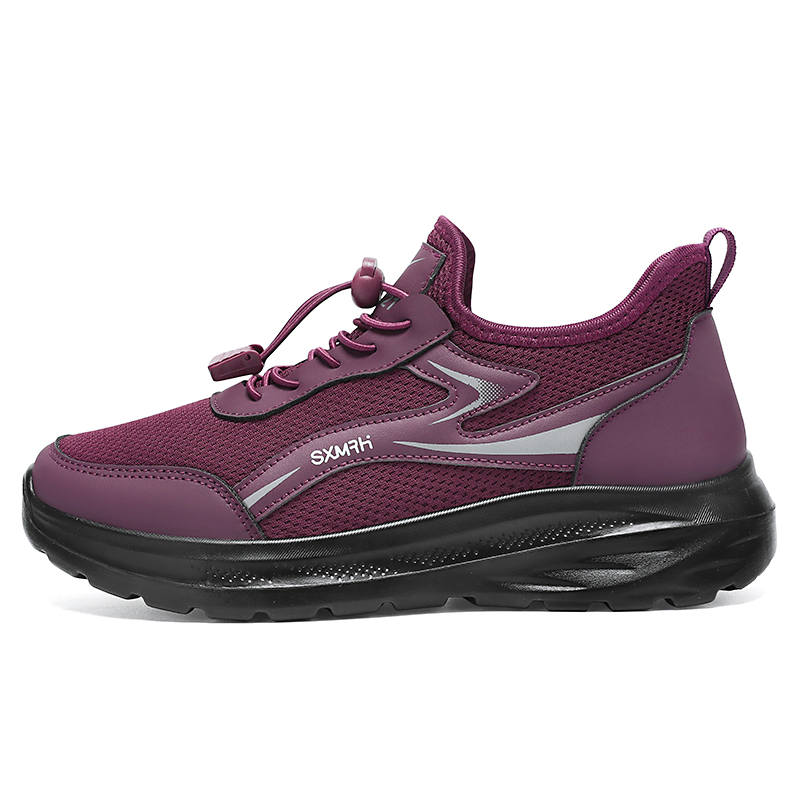 DOUBLE STAR 88 Flyknit Elderly Women's Spring And Autumn Walking Shoes For Moms, Mid Age Hiking Sports Shoes Low top