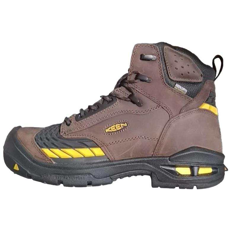 Keen Abrasion Resistant Slip Resistant Short Outdoor Boots Men's Brown