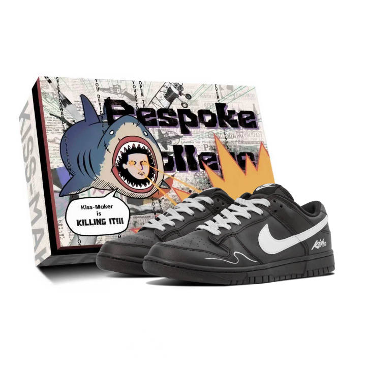 Nike Nike Dunk Synthetic Leather Thermal Low top Skateboard Shoes Unisex Black