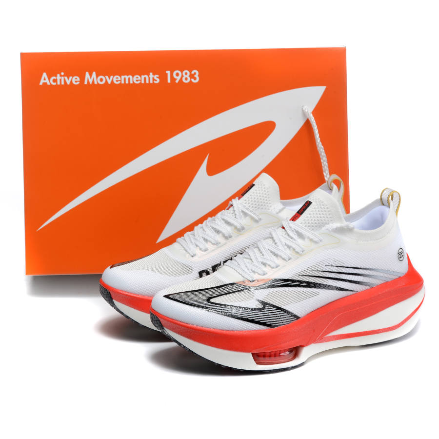 DEERWAY Running Shoes Unisex White Red
