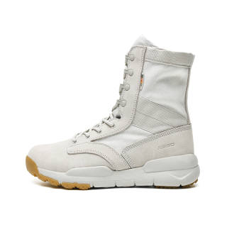 XIANG GUAN Breathable Cushioning Crew Outdoor Boots Unisex Jazz White