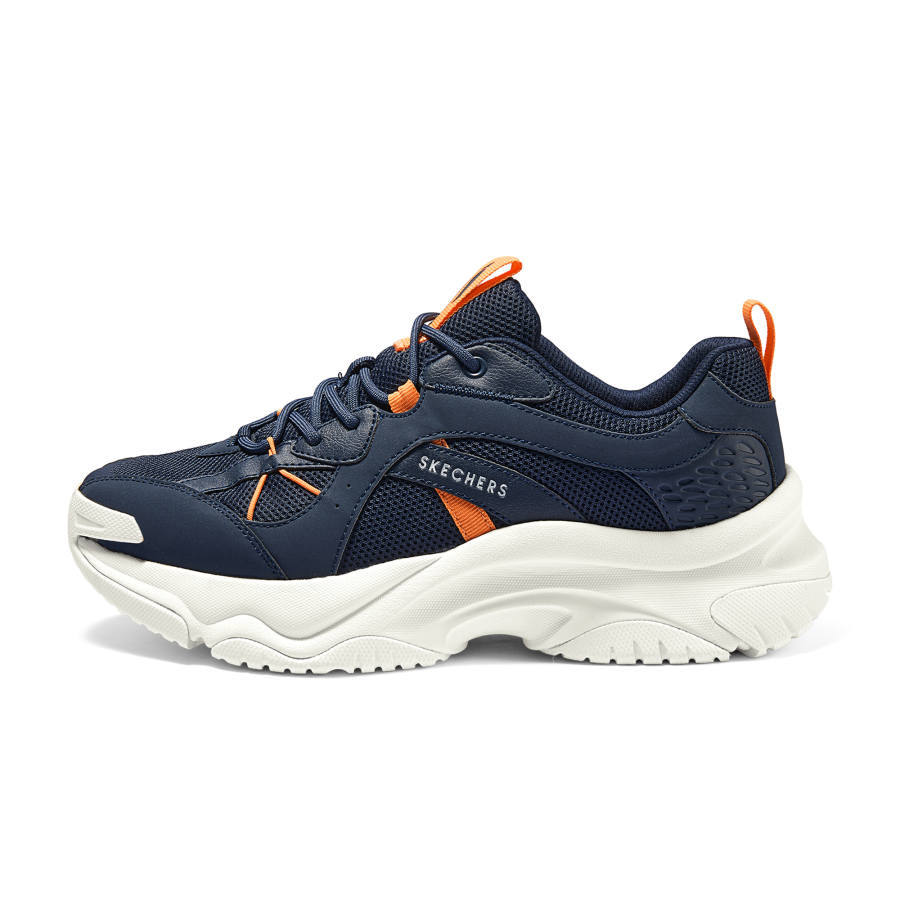 Skechers Low top Running Shoes Men's Blue Orange