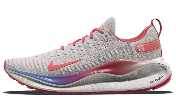 Nike Nike InfinityRN 4 Cushioning, Wear Resistant Low top Running Shoes Men's Gray Red