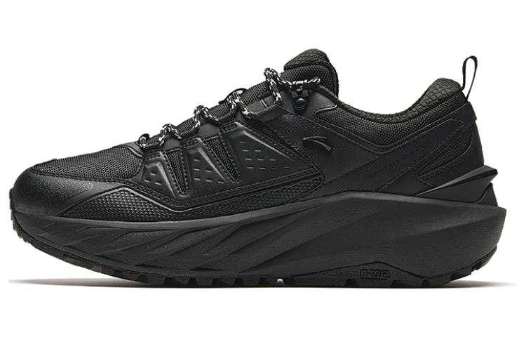 Anta Sports Slip Resistant Abrasion Resistant Low top Running Shoes Men's Black