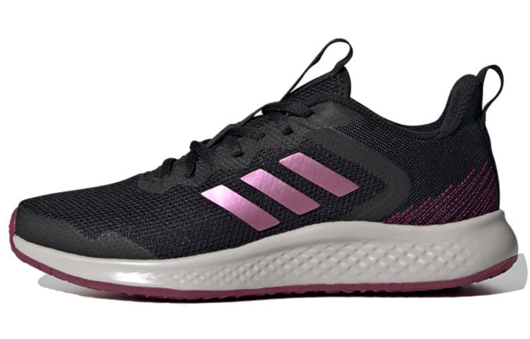 Adidas Adidas Fluidstreet Breathable Low top Marathon Running Shoes Women's Black Purple