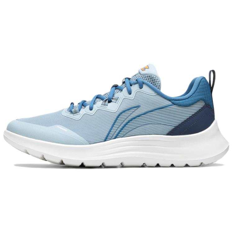 Li-Ning Li Ning Cushioning Breathable Low top Running Shoes Men's Soft Gray Blue