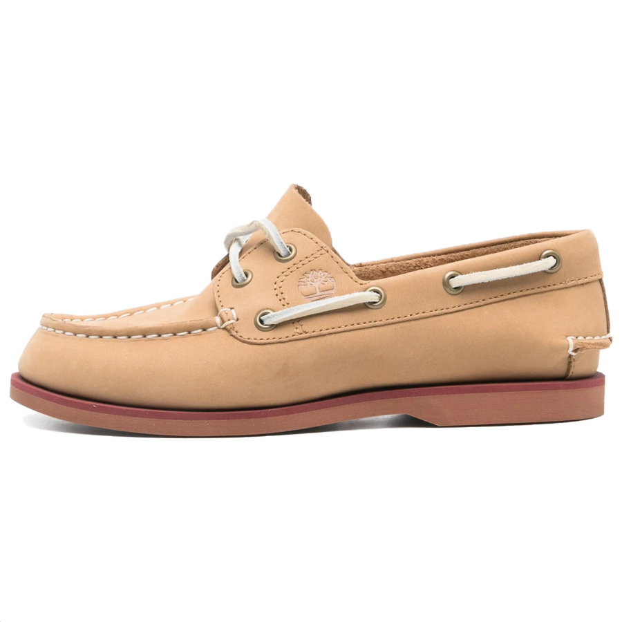 Timberland Leather Boat Shoes Women's Light Brown
