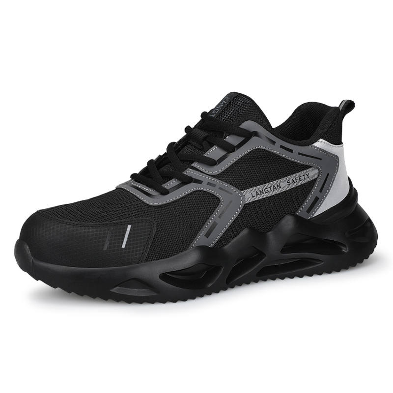 LANGTAN Synthetic Leather Lightweight Rebound Low top Outdoor Shoes Unisex
