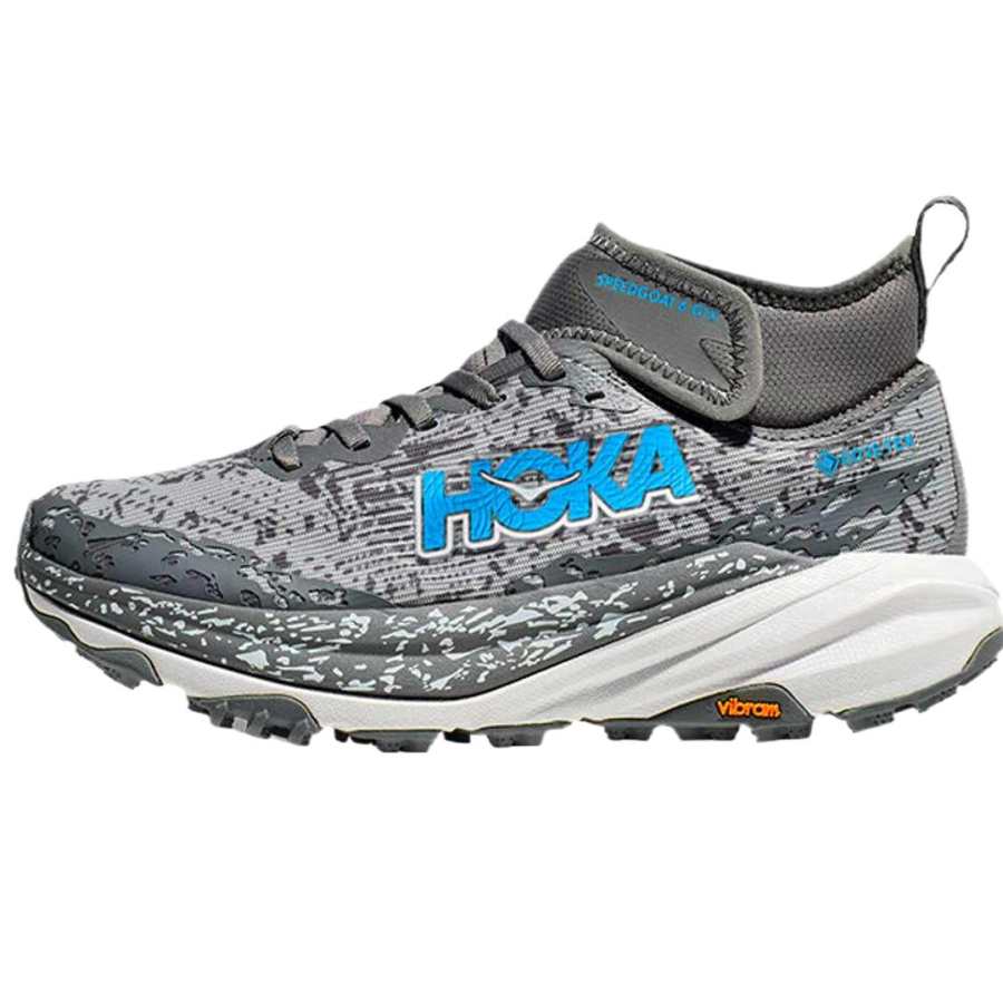 HOKA ONE ONE Speedgoat 6 Mid top Running Shoes Women's Gray