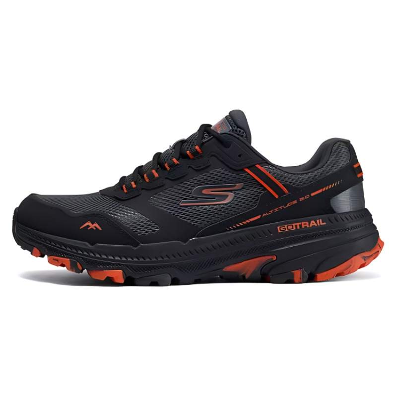 Skechers Cushioning Abrasion Resistant Cushioning, Wear Resistant Low top Running Shoes Men's Orange