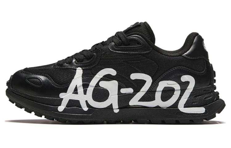 Anta Slip Resistant Abrasion Resistant Low top Running Shoes Men's Black
