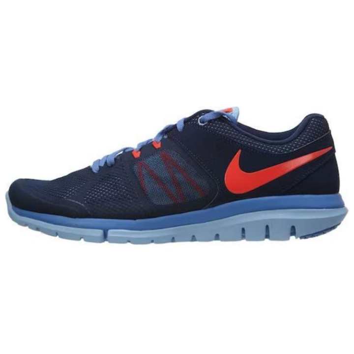 Nike Nike Flex 2014 Rn Msl Mid Navy Bright Crmsn Almnm Plr Women's