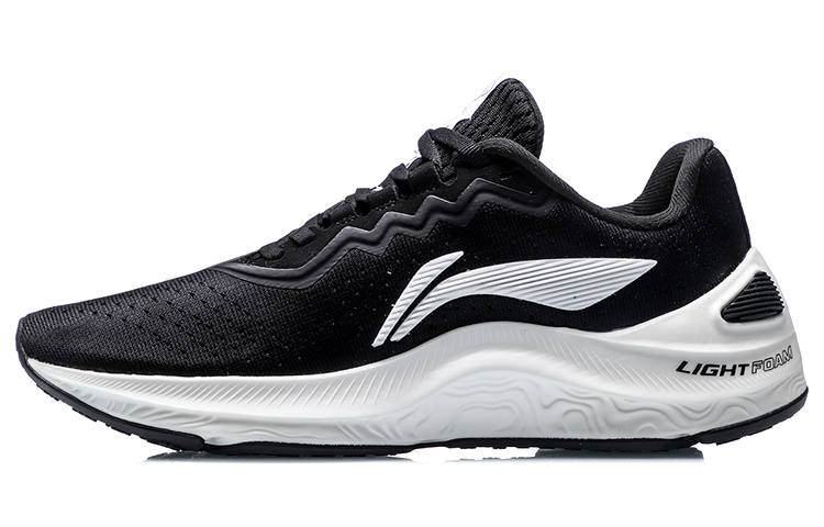 Li-Ning Li Ning Arashi Abrasion Resistant Breathable Low top Running Shoes Women's Black White