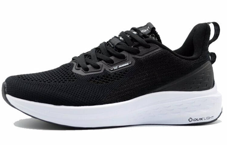 361° FlyFish 1 Mesh Breathable Low top Running Shoes Women's Black White