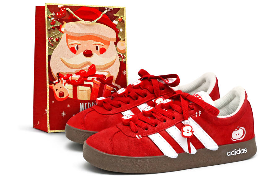 Adidas Adidas VL COURT 2.0 Crow Made, Peaceful Apple, Special Shopping Bag, Fall Winter, Christmas Night, Casual, Ambient