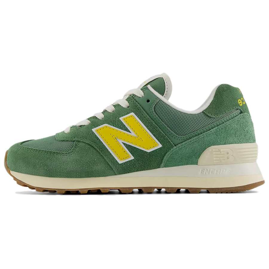 New Balance 574 Wmns New Balance 'Mallard Green Yellow' Women's