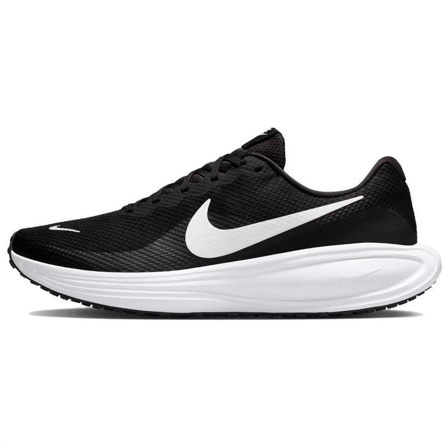 Nike Nike REVOLUTION 8 Mesh, Textile Breathable Low top Casual Running Shoes Men's Black White