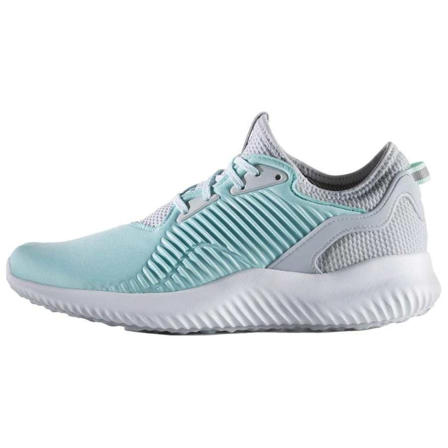 Adidas Adidas AlphaBounce Slip Resistant, Abrasion Resistant, Breathable Low top Casual Running Shoes Women's Light Blue Gray