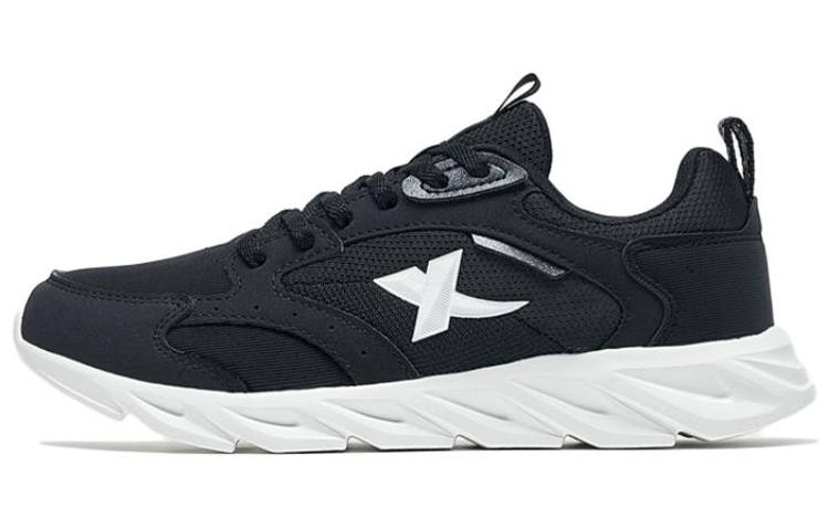 XTEP Feather Abrasion Resistant, Breathable, Lightweight Low top Running Shoes Women's Black White