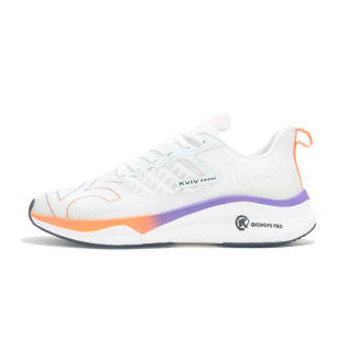 KVIV Cushioning Slip Resistant Abrasion Resistant Breathable Coverage Low top Running Shoes Unisex White