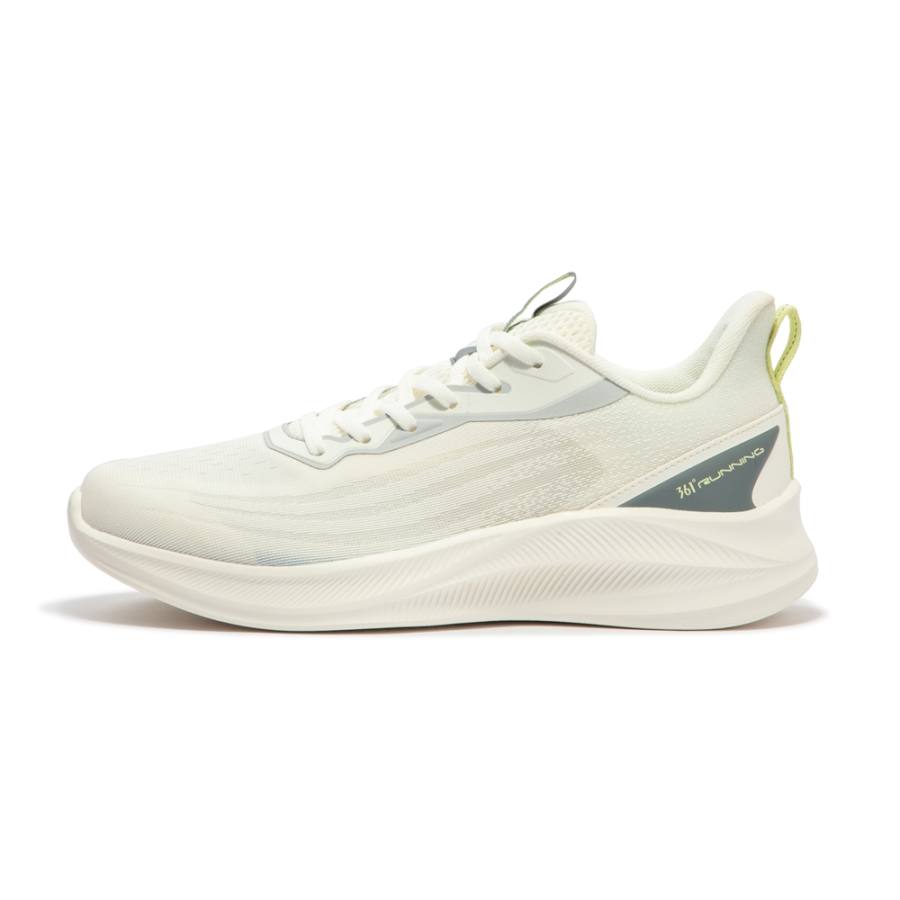 361° Slip Resistant Abrasion Resistant Low top Running Shoes Men's White Gray