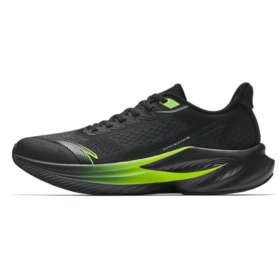 Anta Stinger 6 Low top A SHOCK Technology Midsole Long Distance Running Sprint Running Shoes Men's Black Green