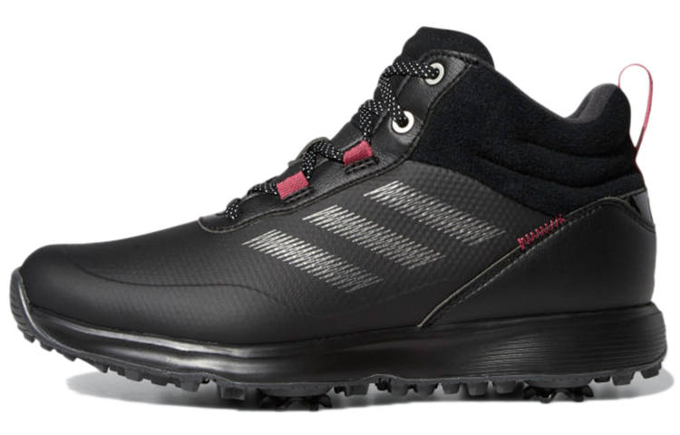 Adidas Adidas S2G Mid Cut Golf Core Black Dark Silver Metallic Wild Pink Women's
