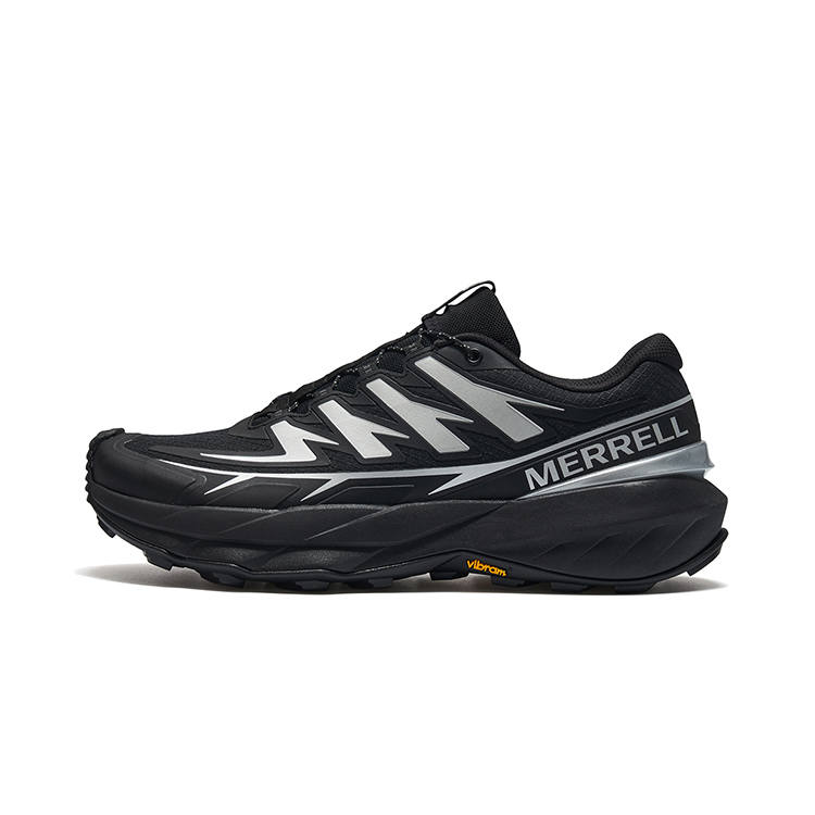 MERRELL VAST SKY Fabric Slip Resistant Rebound Low top Outdoor Shoes Unisex Black Silver