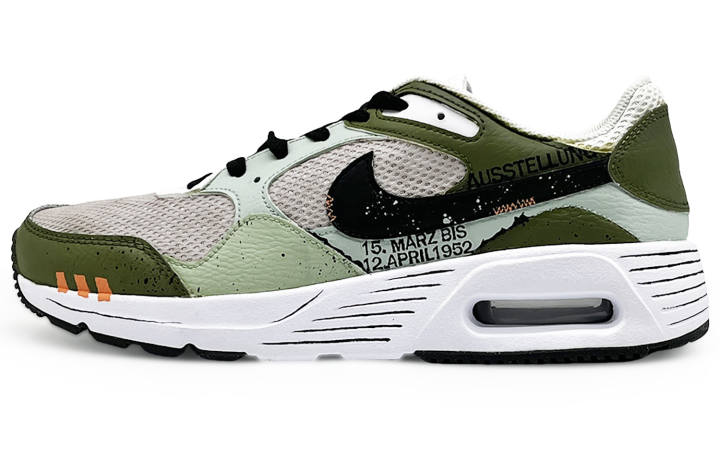 Nike Nike Slip Resistant, Abrasion Resistant, Breathable Low top Casual Running Shoes Men's Black Green