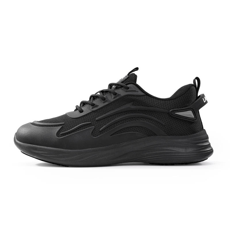 LANOUDUN Fabric Slip Resistant Breathable Abrasion Resistant Low top Outdoor Shoes Men's Black