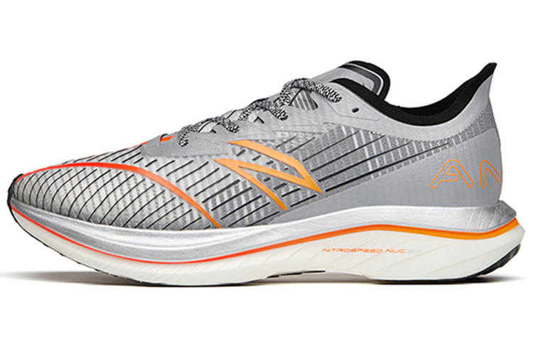 Anta C202 GT Cushioning Slip Resistant Support Rebound Low top Running Shoes Men's Silver Black Red, Lunar Eclipse