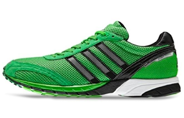 Adidas Adidas Adizero Adios Pro 3 Lace Up Abrasion Resistant Breathable Low top Running Shoes Men's Green Black