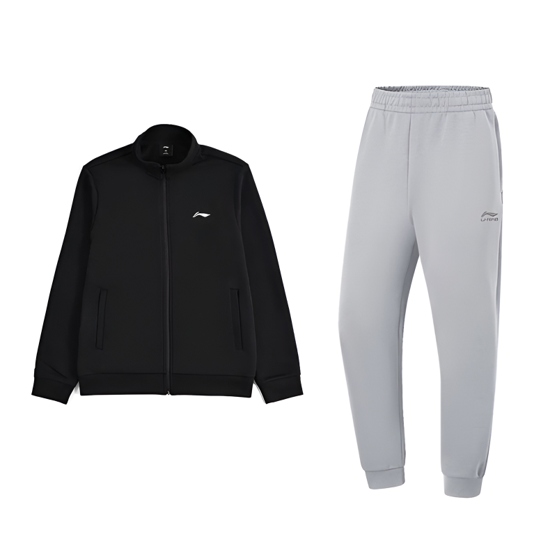 Li-Ning Li Ning Casual Sportswear Unisex Black+Geologic Gray