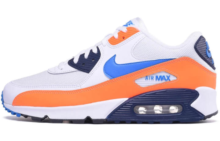 Nike Nike Air Max 90 White Photo Blue Total Orange