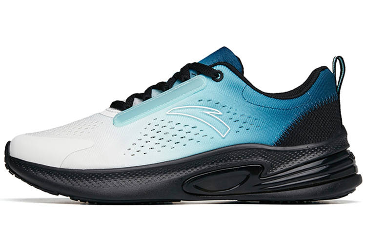 Anta Running Collection Cushioning Slip Resistant Abrasion Resistant Low top Running Shoes Men's White Blue