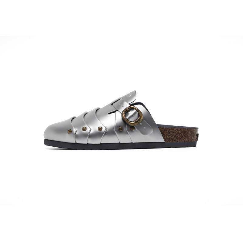 BBIMP PCCVISION x BBIMP Abrasion Resistant Abrasion Resistant Closed Toe Slippers, Birkenstock Shoes Unisex Silver
