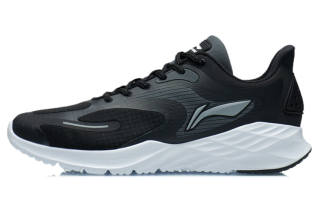 Li-Ning Li Ning Textile, TPU Low top Casual Running Shoes Men's Black White