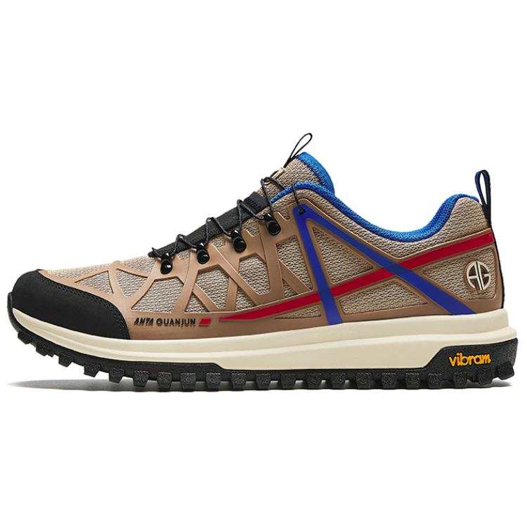 Anta Comfortable Cushioning Slip Resistant Cushioning Slip Resistant Low top Running Shoes Men's Brown Black
