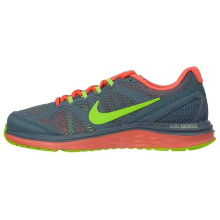 Nike Nike Dual Fusion Run 3 Msl Blue Graphite Flash Lime Ht Lv Women's