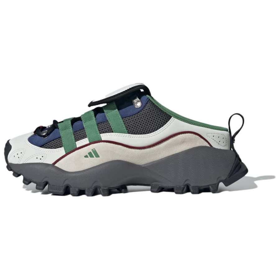 Adidas Adidas SEEULATER MULE Abrasion Resistant Slip Resistant Closed Toe Slippers Unisex White Green Silver