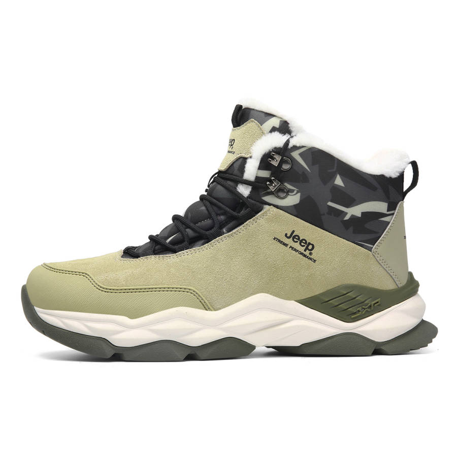 Jeep Leather Breathable Thermal Abrasion Resistant Cushioning Height Increasing