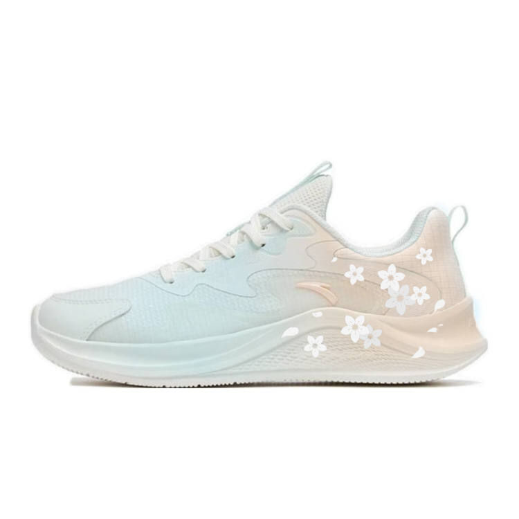 Anta Wander Slip Resistant, Abrasion Resistant, Rebound Low top Casual Running Shoes Women's Blue Orange