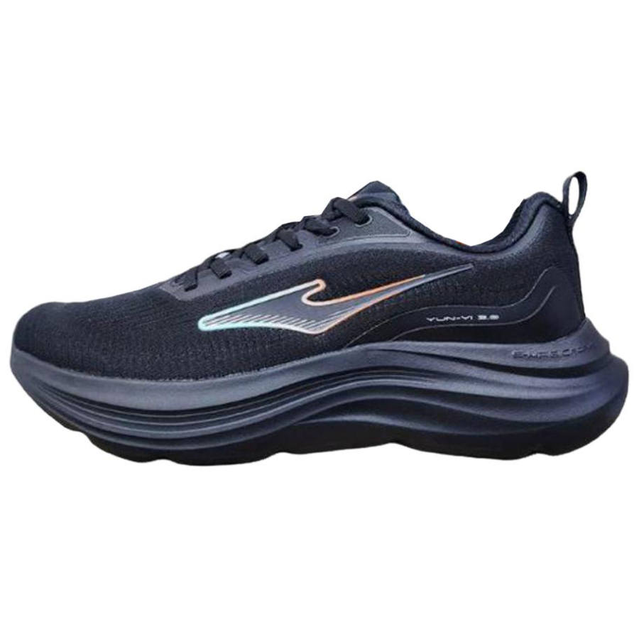 Erke Cushioning Slip Resistant Breathable Low top Casual Running Shoes Men's Black