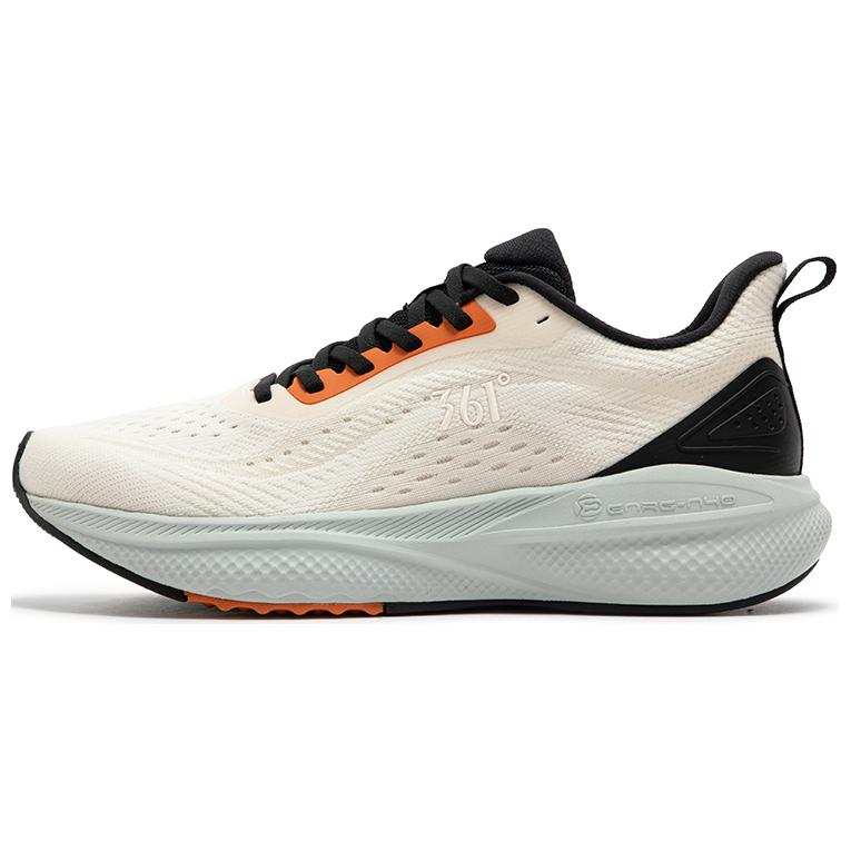 361° Star Path Cushioning Abrasion Resistant Lightweight Low top Sprint Running Shoes Men's Beige Black